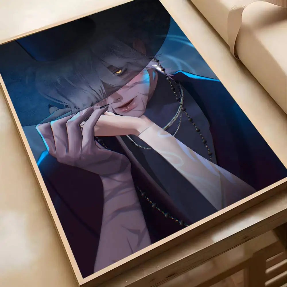 Hot Movie K-pop D-Demon H-Hunters Anime Poster Waterproof HD Art Wall Decal Self-Adhesive Print. Aesthetic Home Room Decor for L