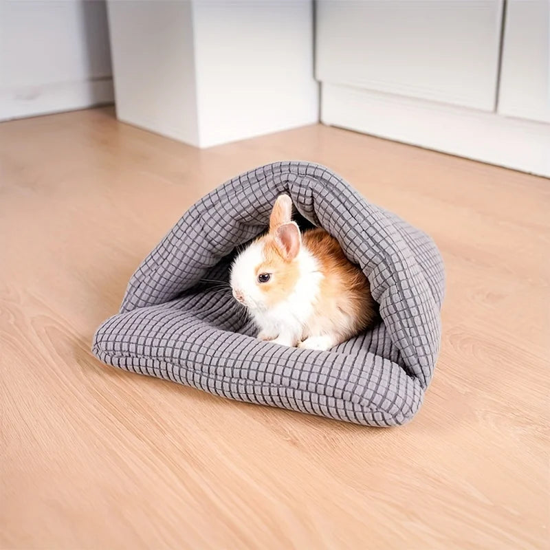 Hamsters Snuggle Sack Small Pet House Bed Nest Plushy Cozy Small Animal Sleeping Bag for Small Animal Rabbits Pet Guinea Pigs