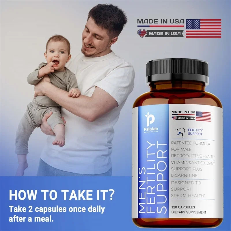 Male Fertility - Antioxidant,Promote Male Reproductive Health, Enhance Fertility,Improve Sperm Motility, Non-GMO,Non-irritating