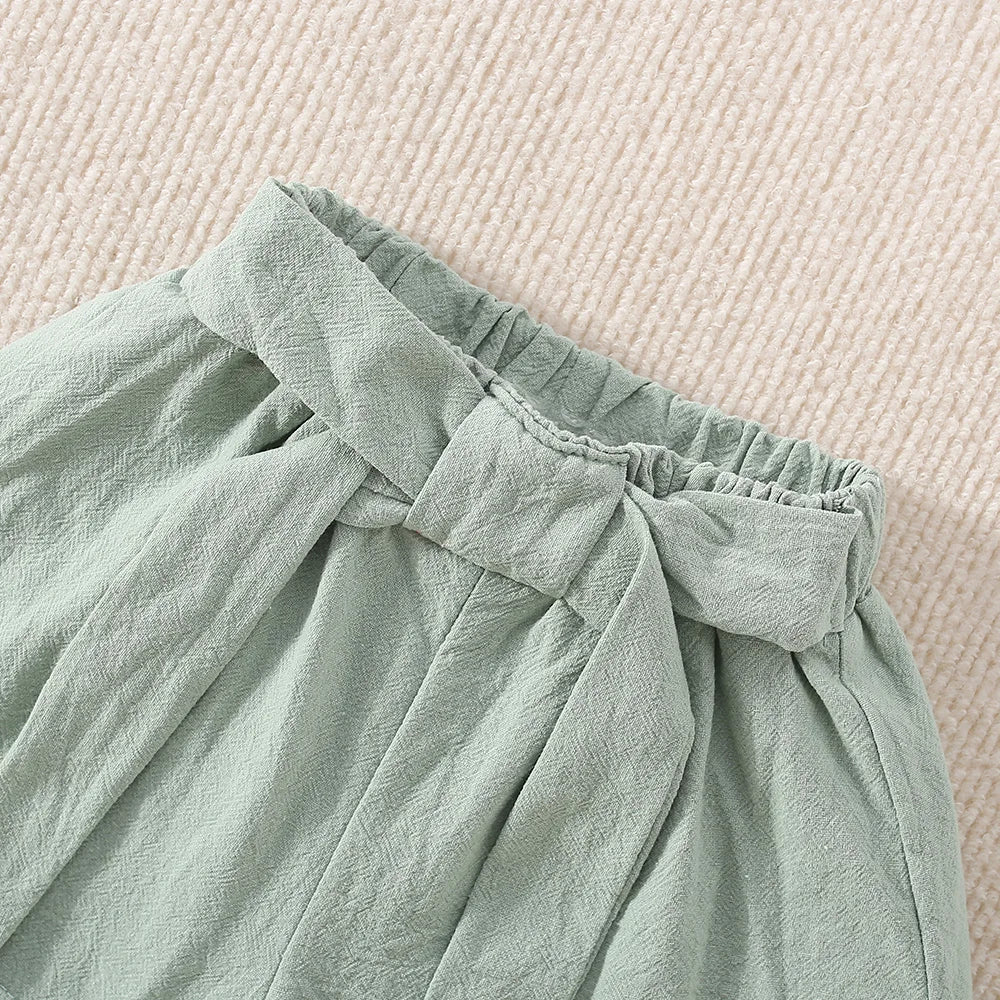 Summer New Simple Style Baby Girl Set, Flower Embroidered Children'S Clothing Suitable For Babies Aged 9 Months To 3 Years Old