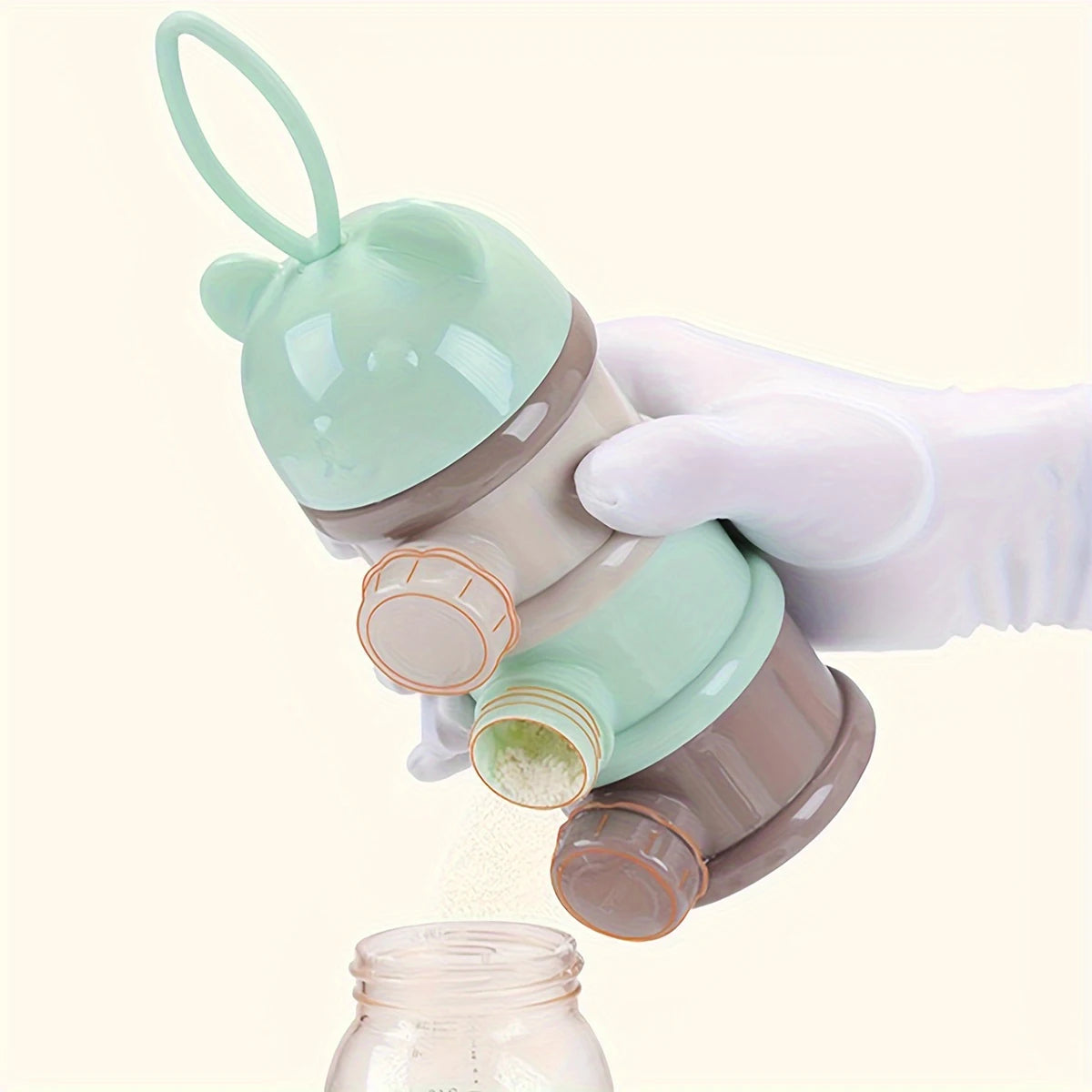 Large Capacity Baby Milk Powder Container with Strap, Baby Formula Dispenser, Stackable Food Storage Box, Portable Snack Box