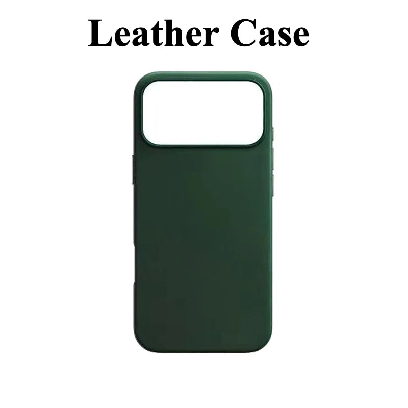 For Apple Magsafe Leather Case for IPhone 17 Pro Max 17 Air Case Wireless Charging Magnetic Cover 16 Pro Max with Box