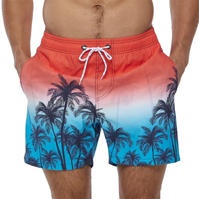 Simple Pineapple Graphic Beach Shorts Pants Men 3D Printing Surf Board Summer Hawaii Swimsuit Swim Trunks Cool Ice