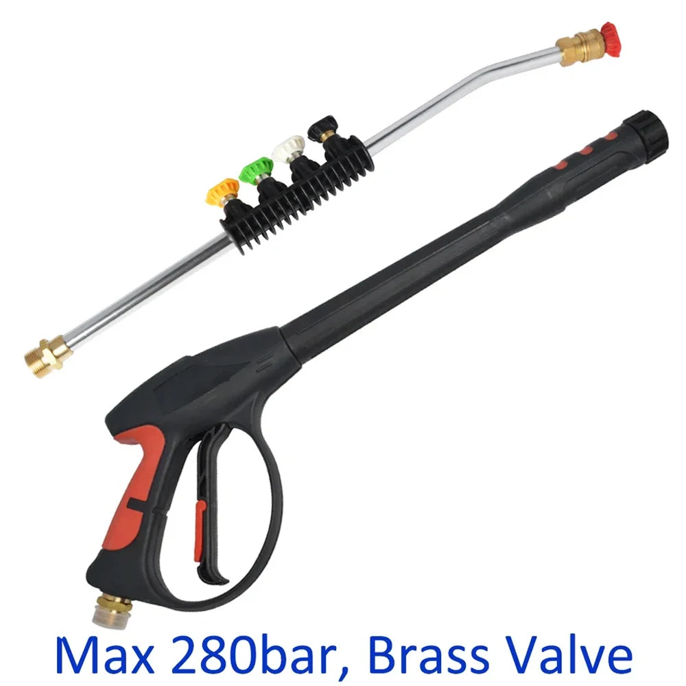 High quality pressure washer gun 280bar High Pressure Water Spray Gun Pistol Replacement car washer jet water gun M22 Inlet