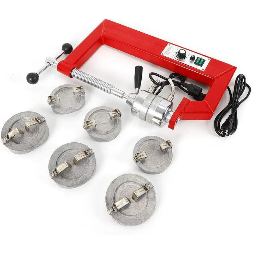 Auto Tire Vulcanizer Tyre Heating Repair Machine with 6 Moulds 140-165℃ Garage Equipment 110V for Car Truck