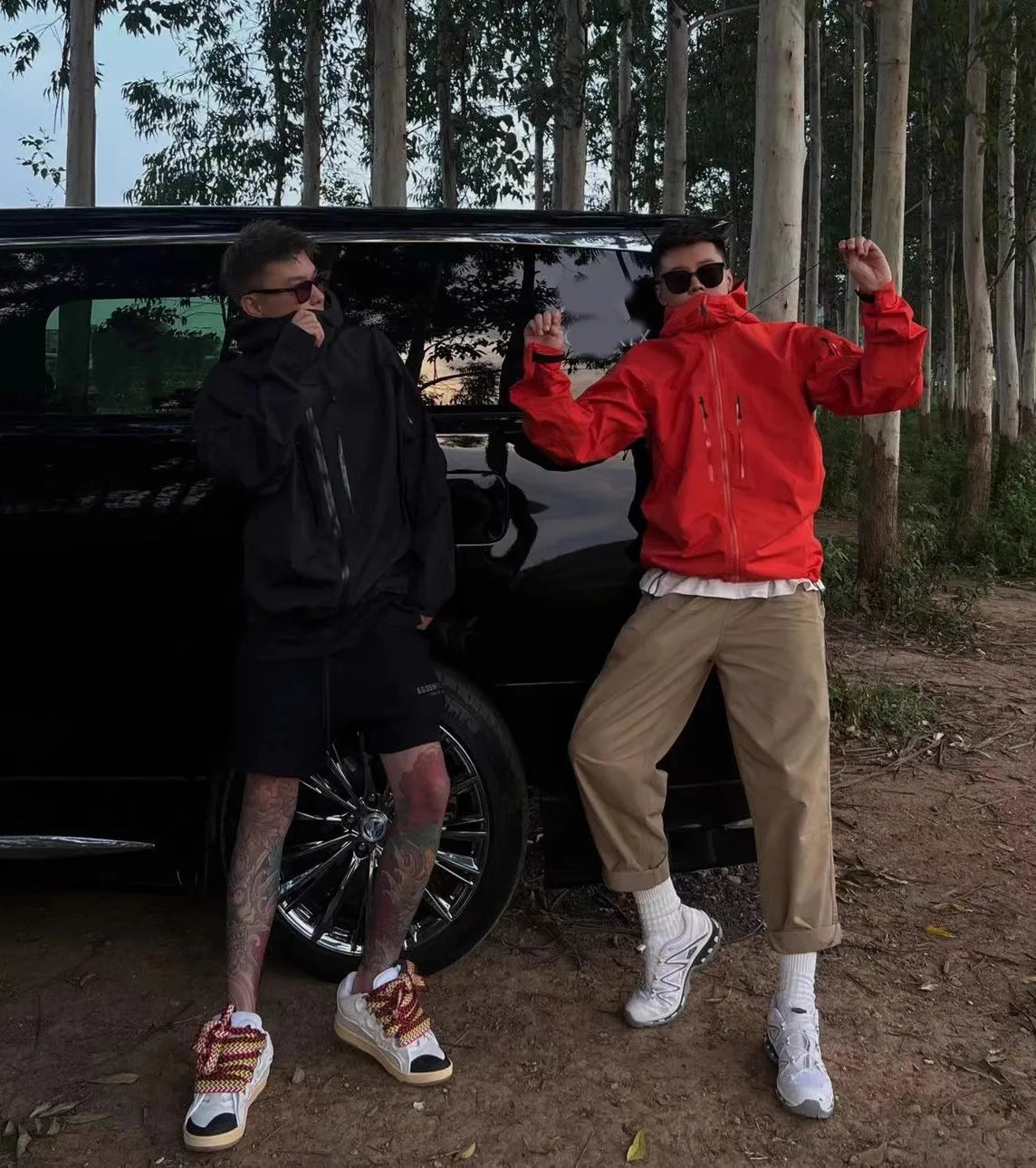 ARC Three Layer Mens Womens High Quality Camping Coat Outdoor SV Embroidery Waterproof Windbreaker Hiking Ski Jackets Unisex