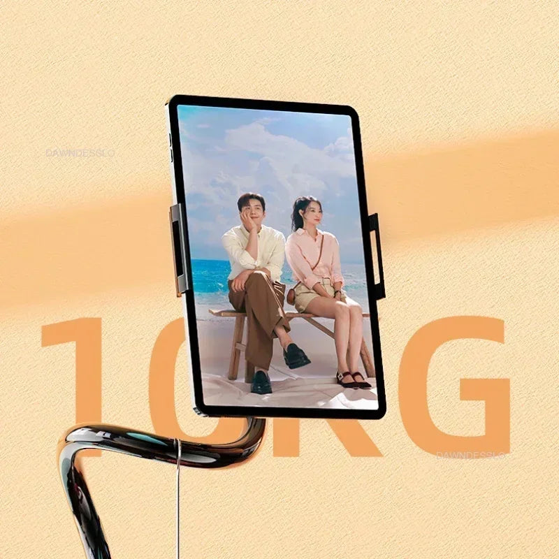 128cm Phone Holder Stand Lazy Bracket Headrest Bed 360 Flexible Long Arms Clamp Mount for IPhone Samsung and 3.5~6.7" Device