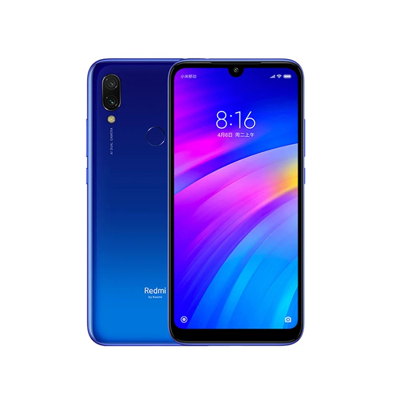 Global ROM Original Xiaomi Redmi 7 4G Smartphone 4GB 64GB 6.26 Inch HD Screen Octa Core 4000 MAh Unlocked Android 4G Phones