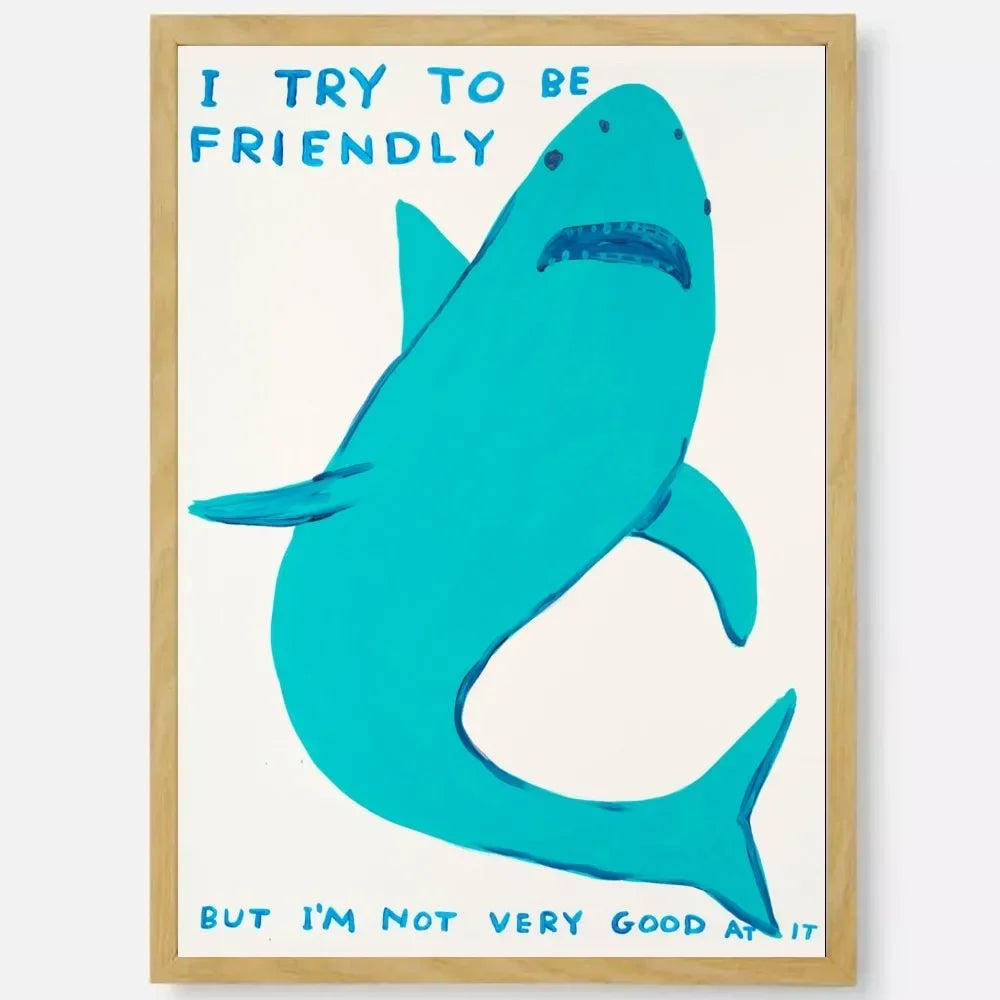 David Shrigley Art Canvas Prints Poster Modern Minimalism Funny Art Prints Living Room Bedroom Wall Art Home Decor Art Poster