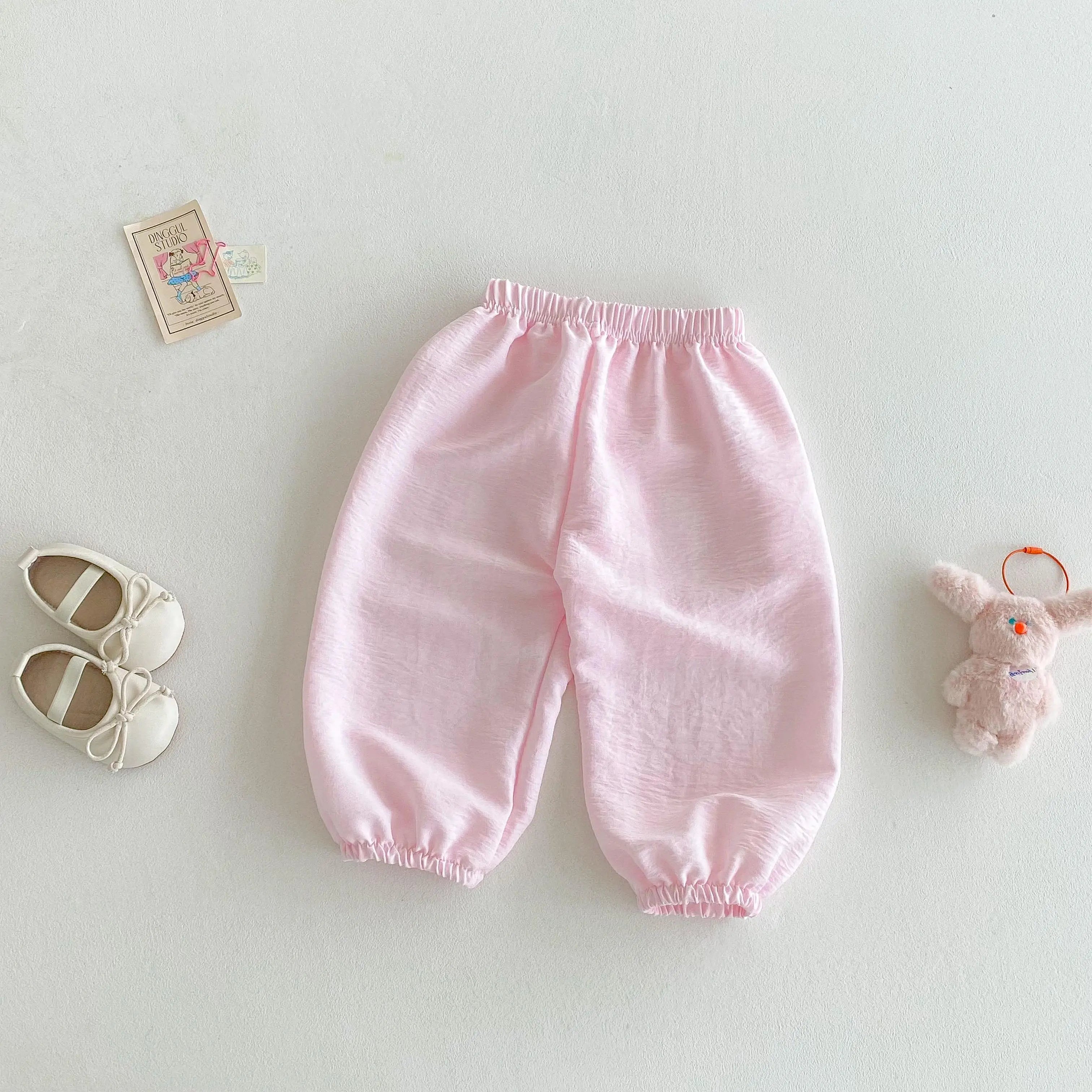 Outdoor Toddler Girls Summer Fashion Thin Loose Full Length Pants New Designer Printing Trousers Baby Unisex Cute Harem Pants